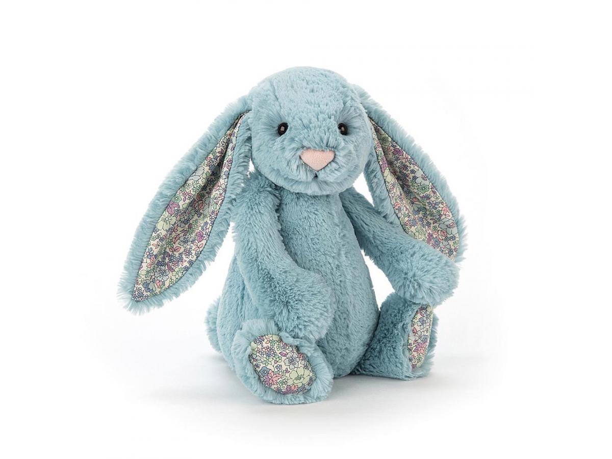 Lapin aqua Jellycat face
