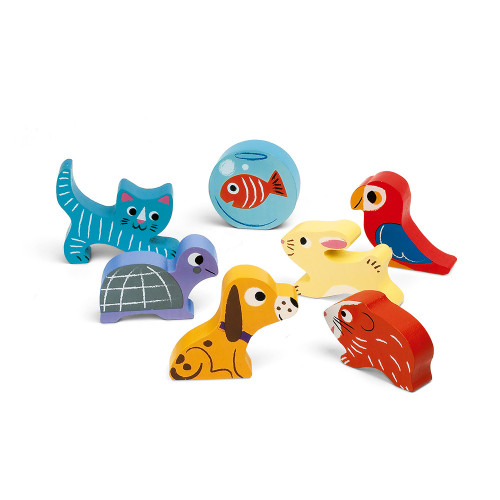 Chunky Puzzle Animaux 7 pcs (bois) - J07024 – Image 2