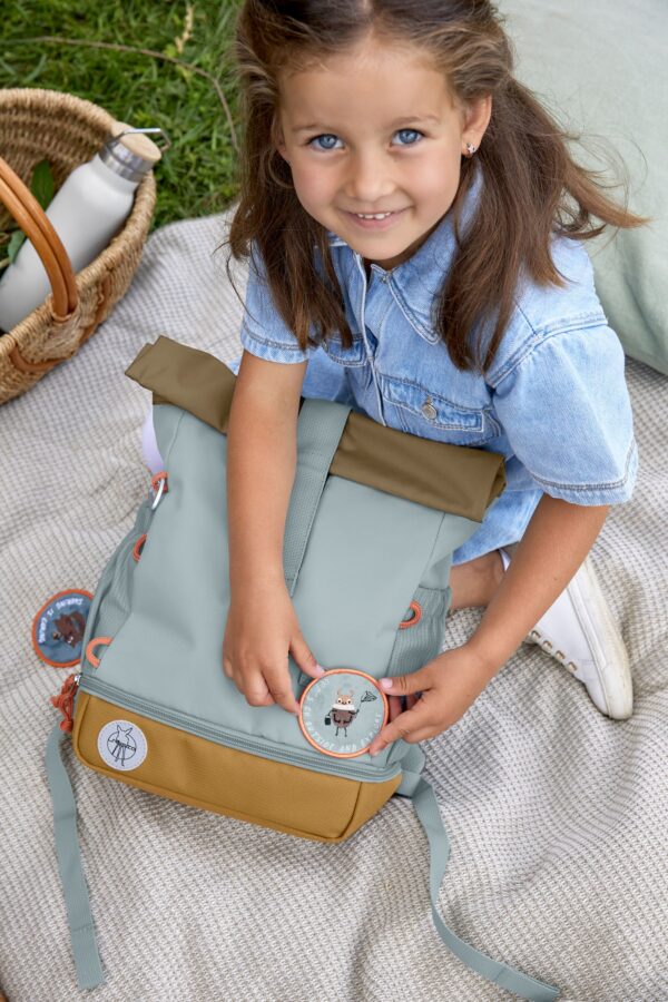 Mini Sac à Dos Rolltop Nature bleu clair - Lassig - 1203037457 – Image 7