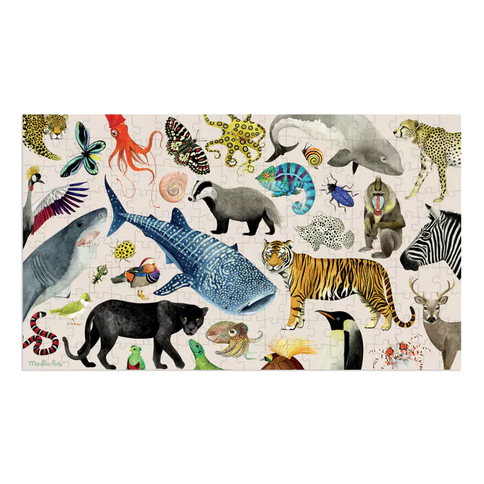 Puzzle Les Animaux du Monde 200 pcs - 719440 - Moulin Roty – Image 2