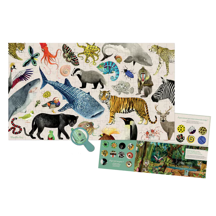 Puzzle Les Animaux du Monde 200 pcs - 719440 - Moulin Roty – Image 3