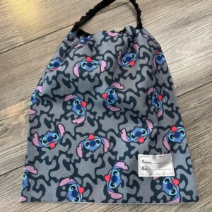 Serviette de Cantine à Elastique Stitch Bleu - TIPOTAM - 44137