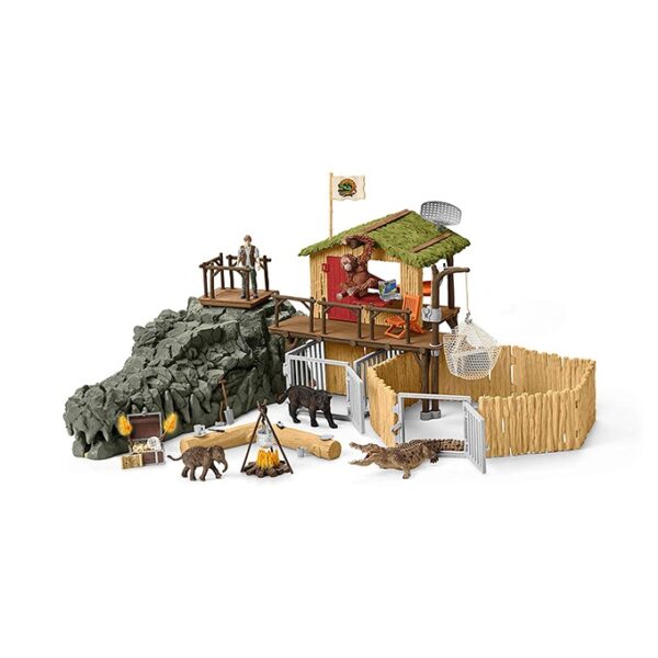 Station de recherche jungle Croco -Schleich- 42350