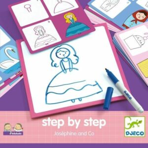 J'apprends à dessiner Joséphine Step by step - DJECO - DJ08320