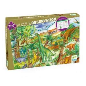 Puzzle d'observation dinosaures et livret - DJ07424