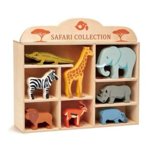 Set 7 animaux de safari avec étagère - Tender Leaf - TL8475