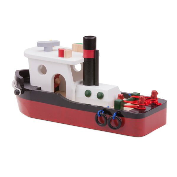 Bateau remorqueur en bois - 10905