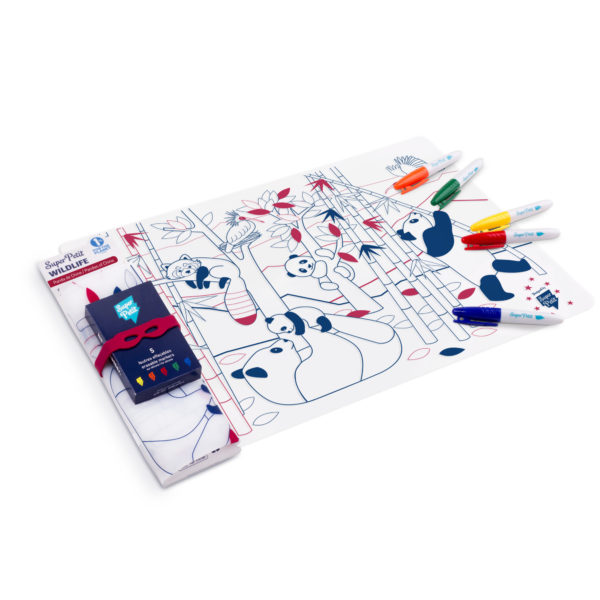 Set de table à colorier à l'infini  Panda - RJ-Panda21