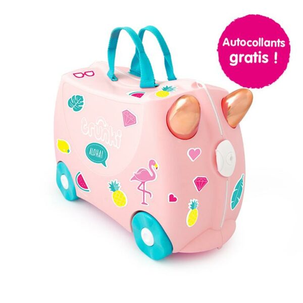 Valise porteur Flamant rose Trunki  - 9220353 – Image 7