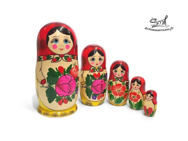 Poupée russe Matriochka de 5 pièces - S5G