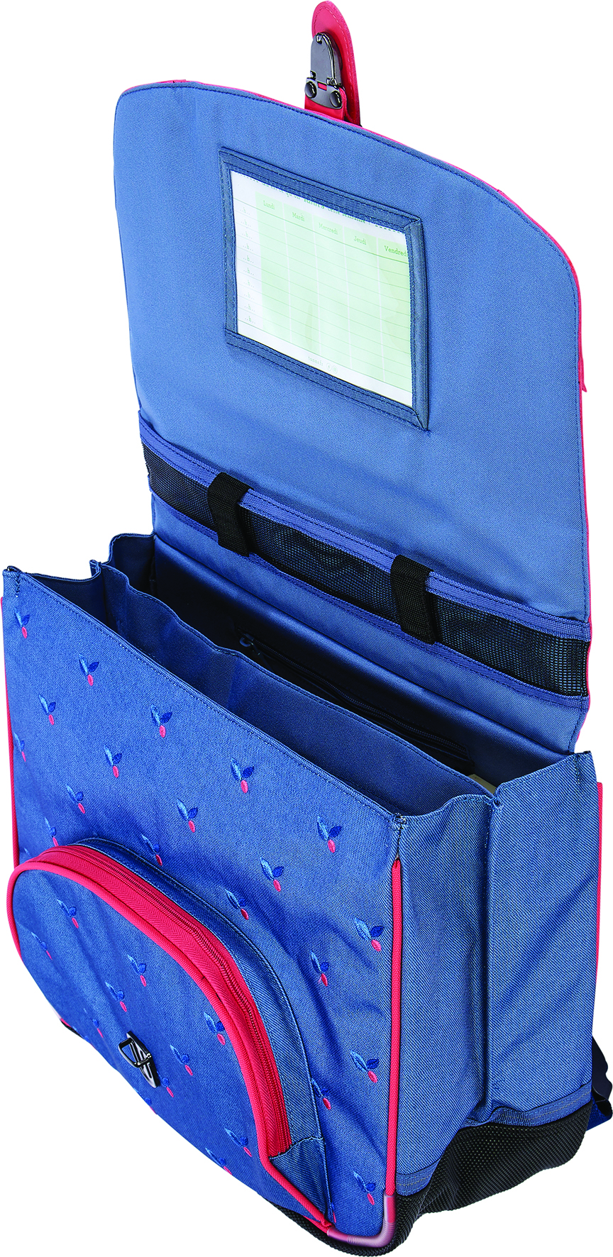 Cartable 38 cm Tann's Broderies Anouk Bleu - 38272 – Image 3
