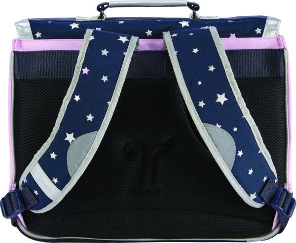 Cartable 38 cm Tann's Etoiles Amélie Bleu / Rose - 38283 – Image 2