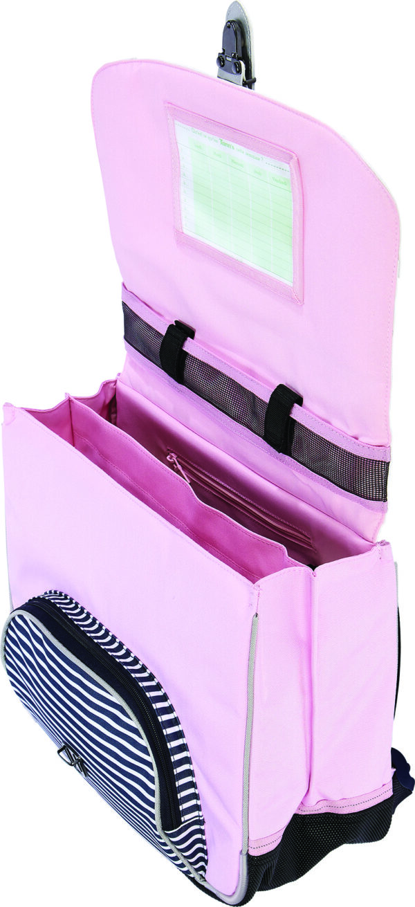 Cartable 38 cm Tann's Etoiles Amélie Bleu / Rose - 38283 – Image 3