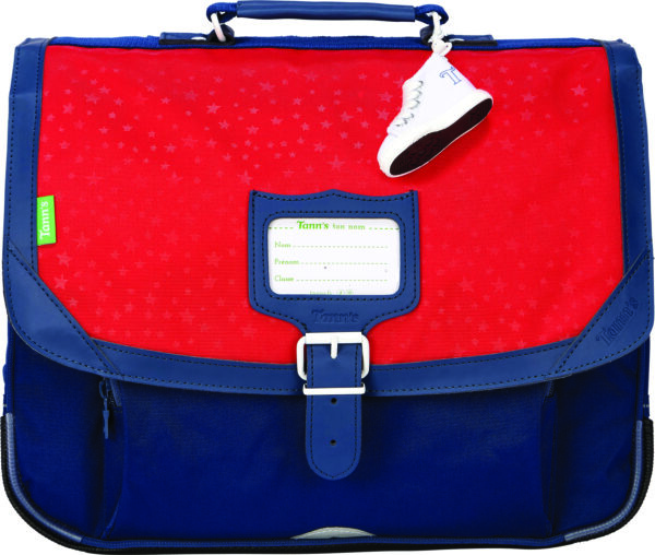 Cartable 38 cm Tann's Porte-Clés Morgan Bleu / Rouge  - 38232