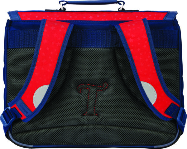 Cartable 38 cm Tann's Porte-Clés Morgan Bleu / Rouge  - 38232 – Image 2