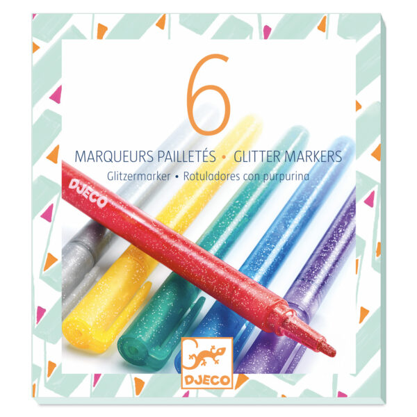 6 Marqueurs Pailletés Classique - DJ08871 – Image 2