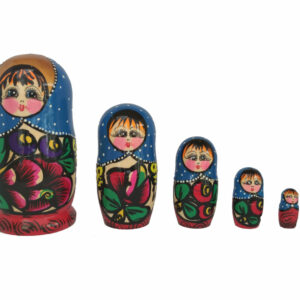 Poupée russe Matriochka "Maïdan" de 5 pièces - M5P2
