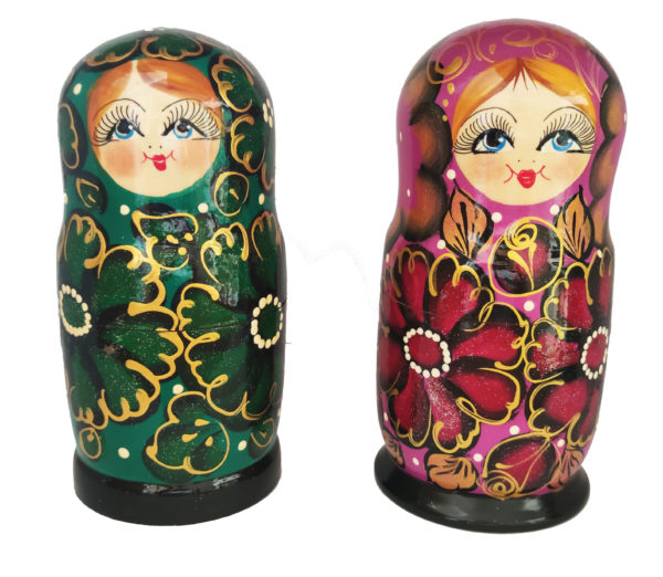 Poupée russe Matriochka Florale de 5 pièces - F5G2N