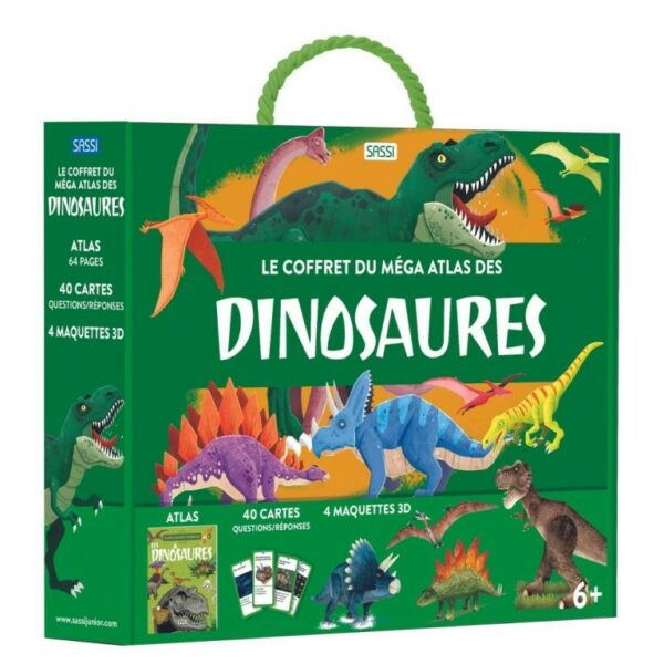 Coffret du méga atlas des dinosaures - Sassi - 307568