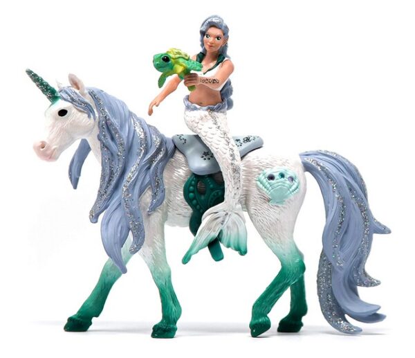 Sirène sur licorne de mer - Schleich - 42509