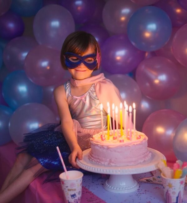 Set de Super-Héroine, Tutu/Cape/Masque, Rose/Bleu, 7-8 ans - Great Pretender - 67887 - Great Pretenders – Image 6