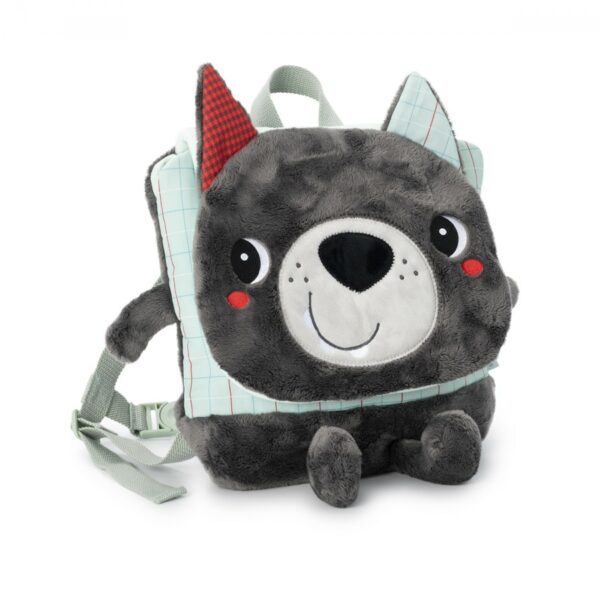 Sac à Dos Doux Louis Le Loup - Lilliputiens - 84483