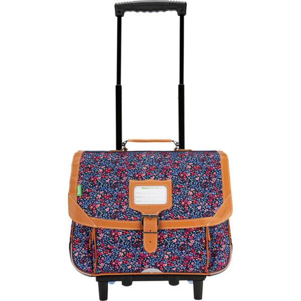 Trolley 38 cm Tann's Marie fleurs bleues - Tann's - 42264