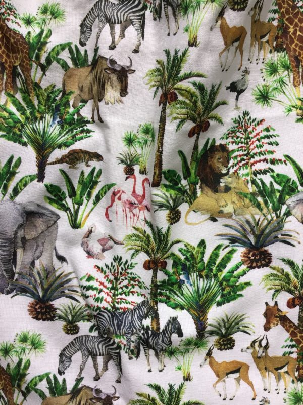 Serviette de cantine Jungle, à élastique, à  étiquette, taille L - TIPOSERVL01 – Image 3