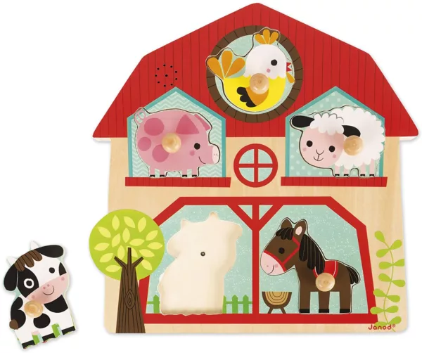 Puzzle Musical - Les Copains De La Ferme -  JANOD - J07079