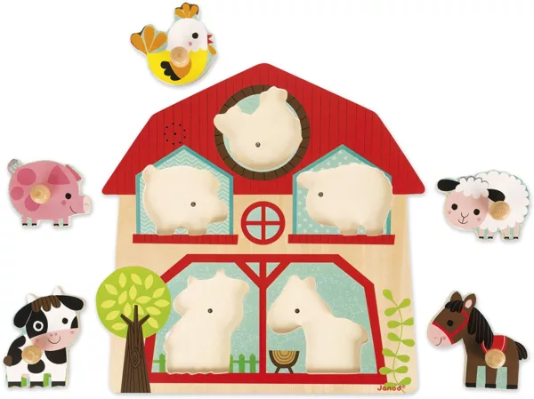 Puzzle Musical - Les Copains De La Ferme -  JANOD - J07079 – Image 2