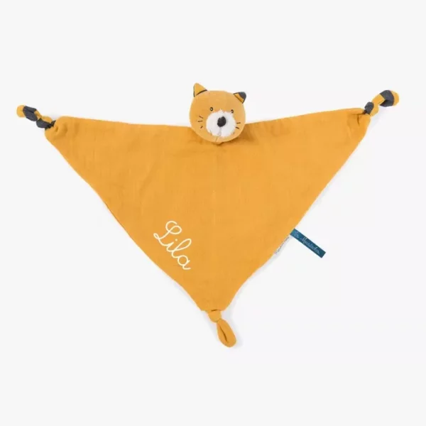 Doudou Lange Chat Moutarde Lulu Les Moustaches - 666025 – Image 2