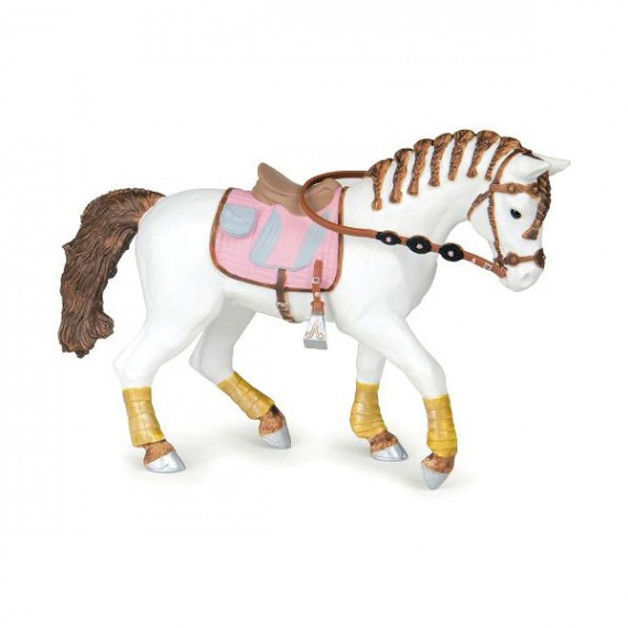 Cheval tressé de la cavalière fashion rose - Papo - 51525