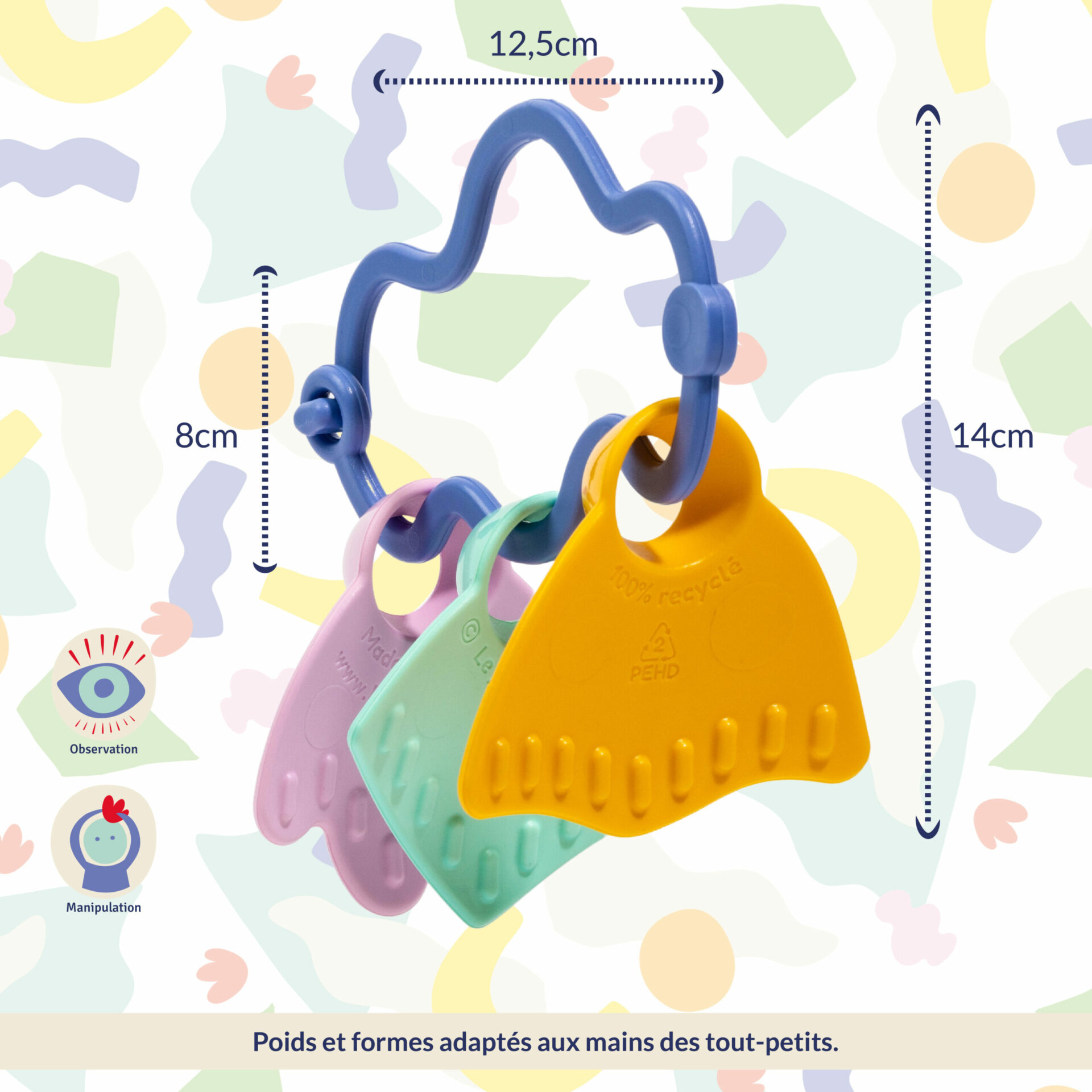 Pack D'Eveil - Trio Bleu Et Vert - P121.1 - Le Jouet Simple – Image 4