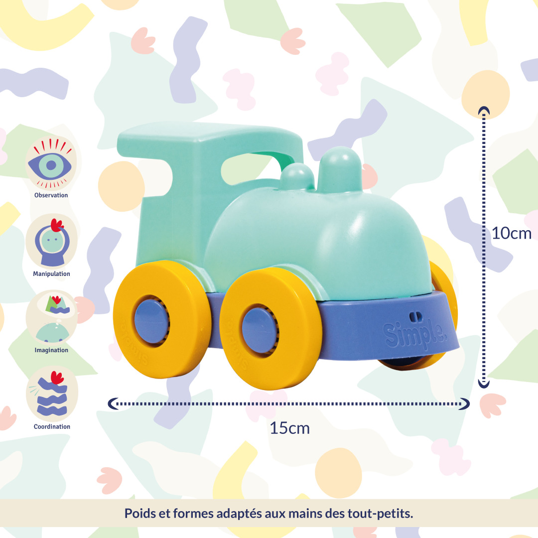 L'Explorateur - Train A Promener Vert - P123.1 - Le Jouet Simple – Image 2