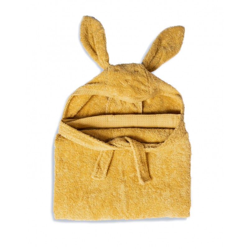 Cape de bain évolutive & sac assorti "chien" ocre - MINCB09 - BB & Co