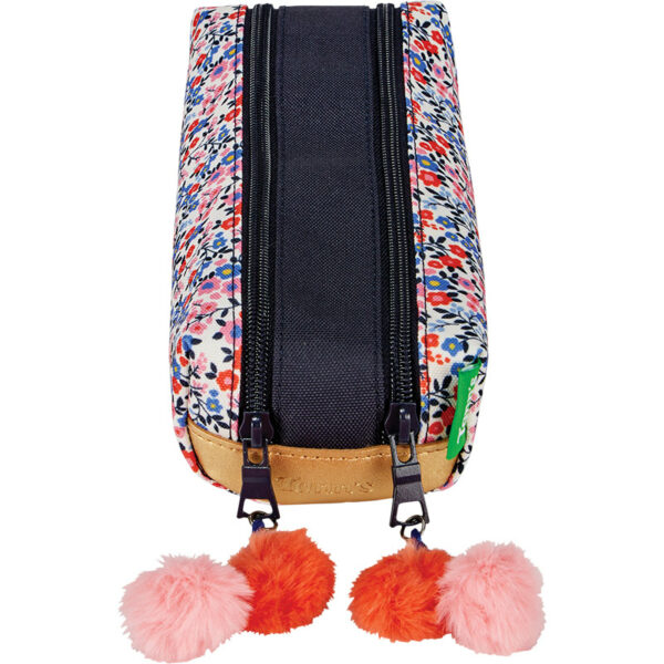 Trousse Double Tann'S Fleurs Antonia Bleu - 12265 - Tann's – Image 2
