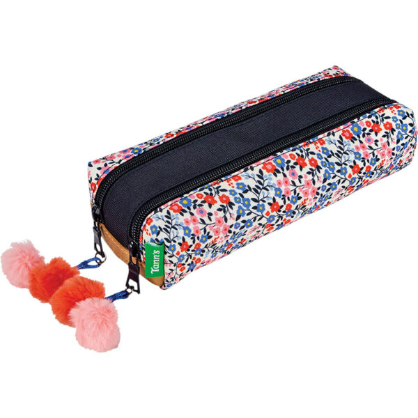 Trousse Double Tann'S Fleurs Antonia Bleu - 12265 - Tann's