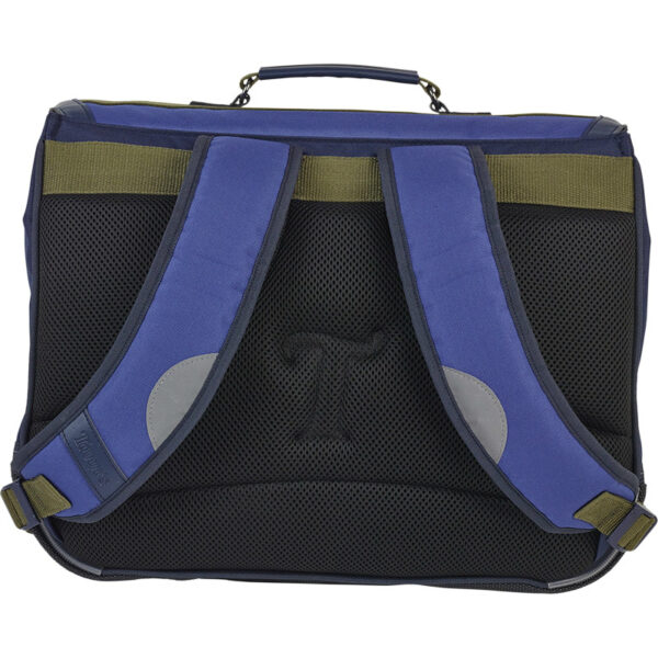Cartable 41 cm  2 Boucles Tann'S Nathan Bleu/Kaki - 46277 - Tann's – Image 2