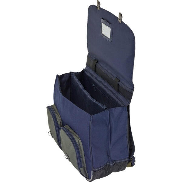 Cartable 41 cm  2 Boucles Tann'S Nathan Bleu/Kaki - 46277 - Tann's – Image 4