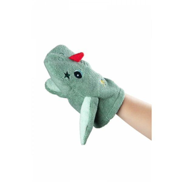 Gants toilette marionnette Joe eco-friendly - Lilliputiens - 83354 – Image 2