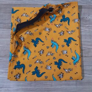 Drap maternelle pour Lit Picot - Dragon et Chevalier -TIPOTAM - TIPODRAPD1