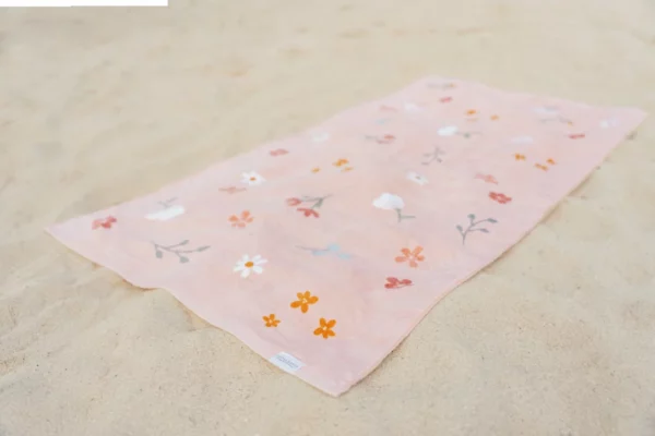 Drap de plage Little Pink Flowers - 125117 - Little Dutch – Image 3