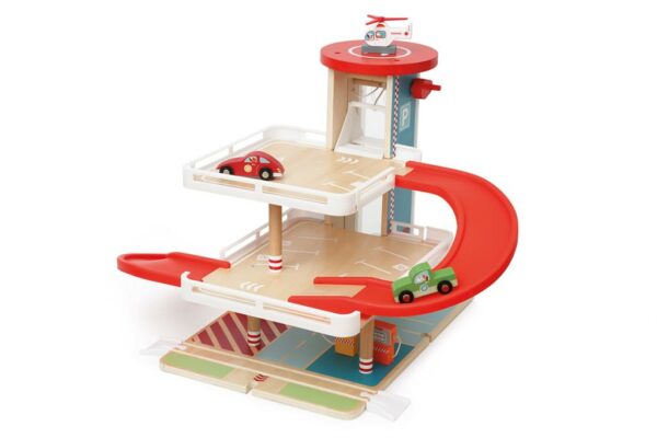Garage Contiloop en bois avec ascenseur - 6181085 - Scratch