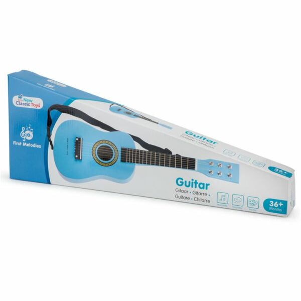 Guitare Bleue en Bois -  10342 – Image 5
