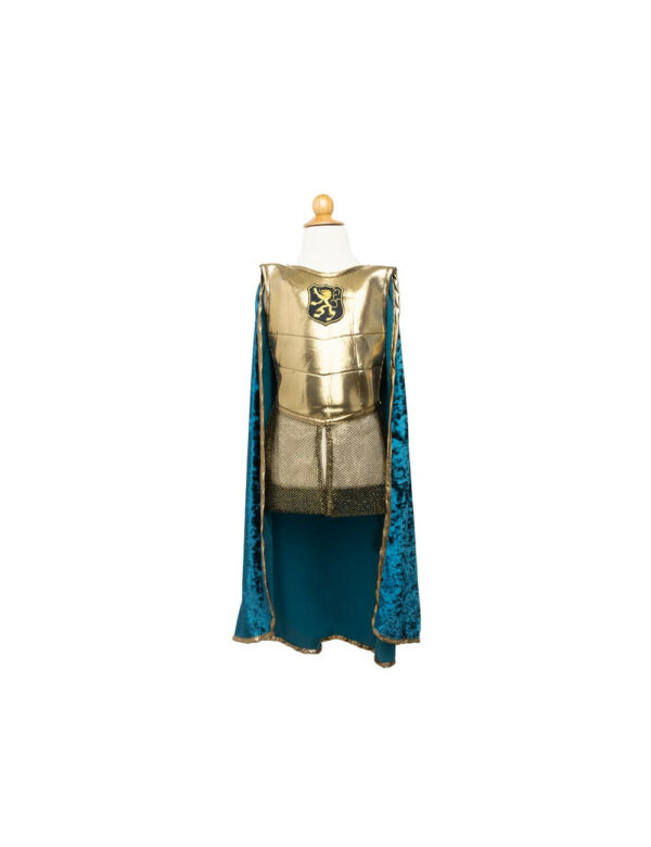 Tunique de Chevalier avec cape, Or,  5-6 ans - 61405 - Great Pretenders