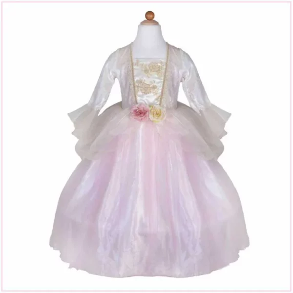 Robe De Princesse Rose Pale Et Or, Taille Us 5-6 - 31925 - Great Pretenders