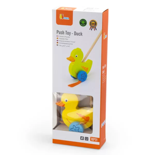 Animal à pousser, canard en bois - 50961 - New Classic Toys – Image 2