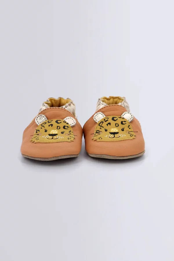 chaussons en cuir enfant léopard Robeez