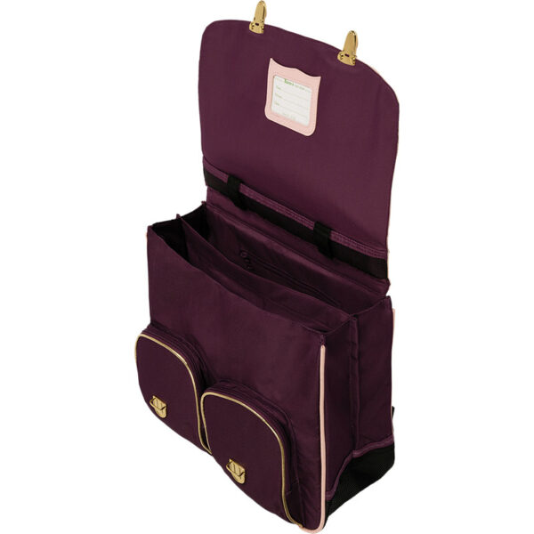Cartable 38 Cm 2B  InayaMarine/Prune - 44194 - Tann's – Image 4