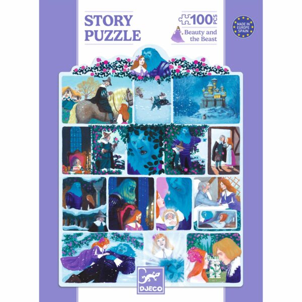 Puzzle Story La  Belle Et La Bete 100 Pcs - DJ07055 - DJECO – Image 4